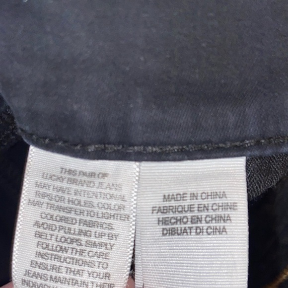 lucky brand black shants cut off distressed shorts grunge vintage ripped bottoms - Picture 14 of 16